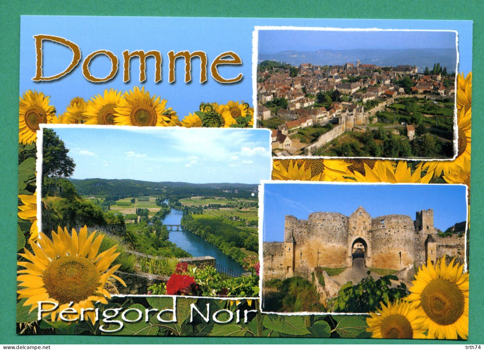 24 Domme Périgord Noir ( Tournesol, Multivues ) Éditions Apa-Poux - Sonstige & Ohne Zuordnung