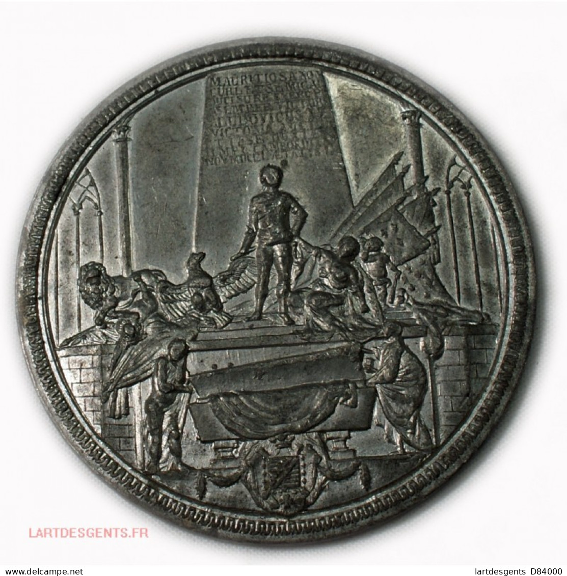 Médaille Mausolée De Maurice De Saxe Par MULLER - Royal / Of Nobility