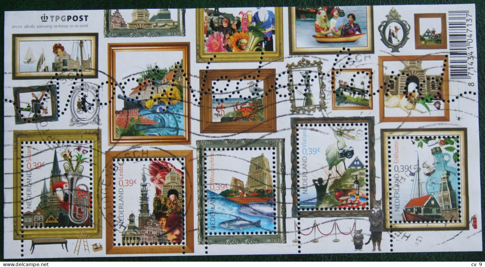 Verzamelblok Mooi Nederland (3) NVPH 2442 (Mi Block 98) 2006 Gestempeld / Used NEDERLAND/ NIEDERLANDE / NETHERLANDS - Used Stamps