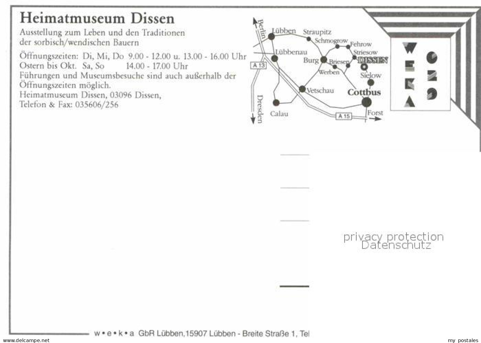72770154 Dissen Niederlausitz Heimatmuseum Dissen Niederlausitz - Sonstige & Ohne Zuordnung