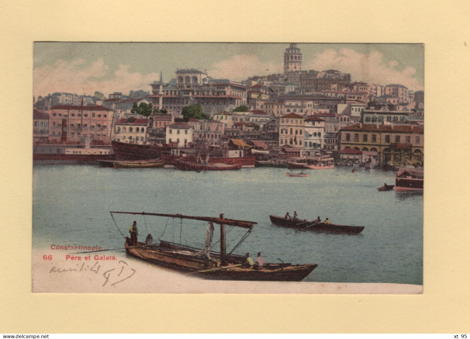 Type Blanc - Levant - Constantinople Galata - 1905 - Cartas & Documentos