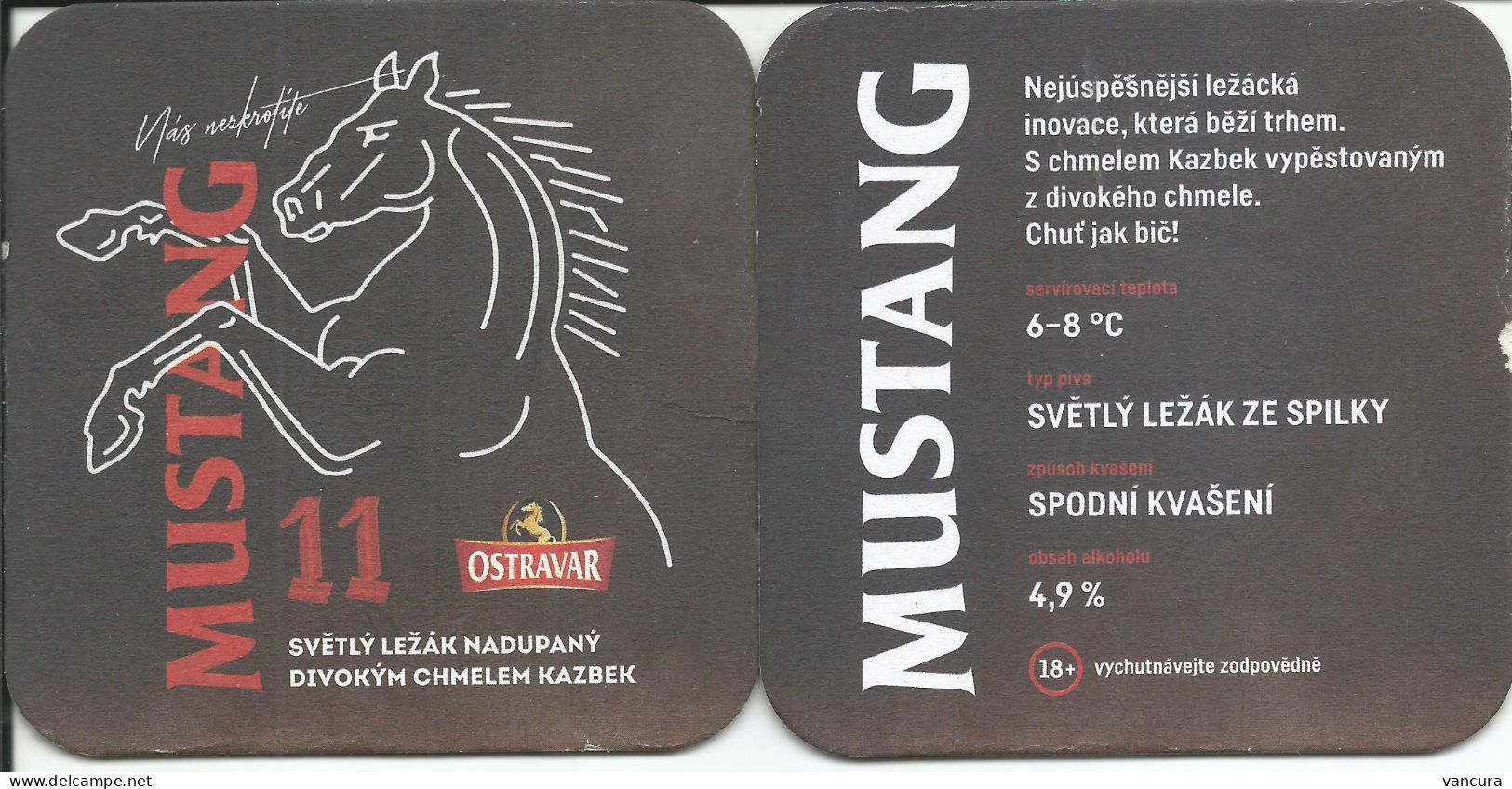 Czech Republic Mustang Ostravar - Bierdeckel