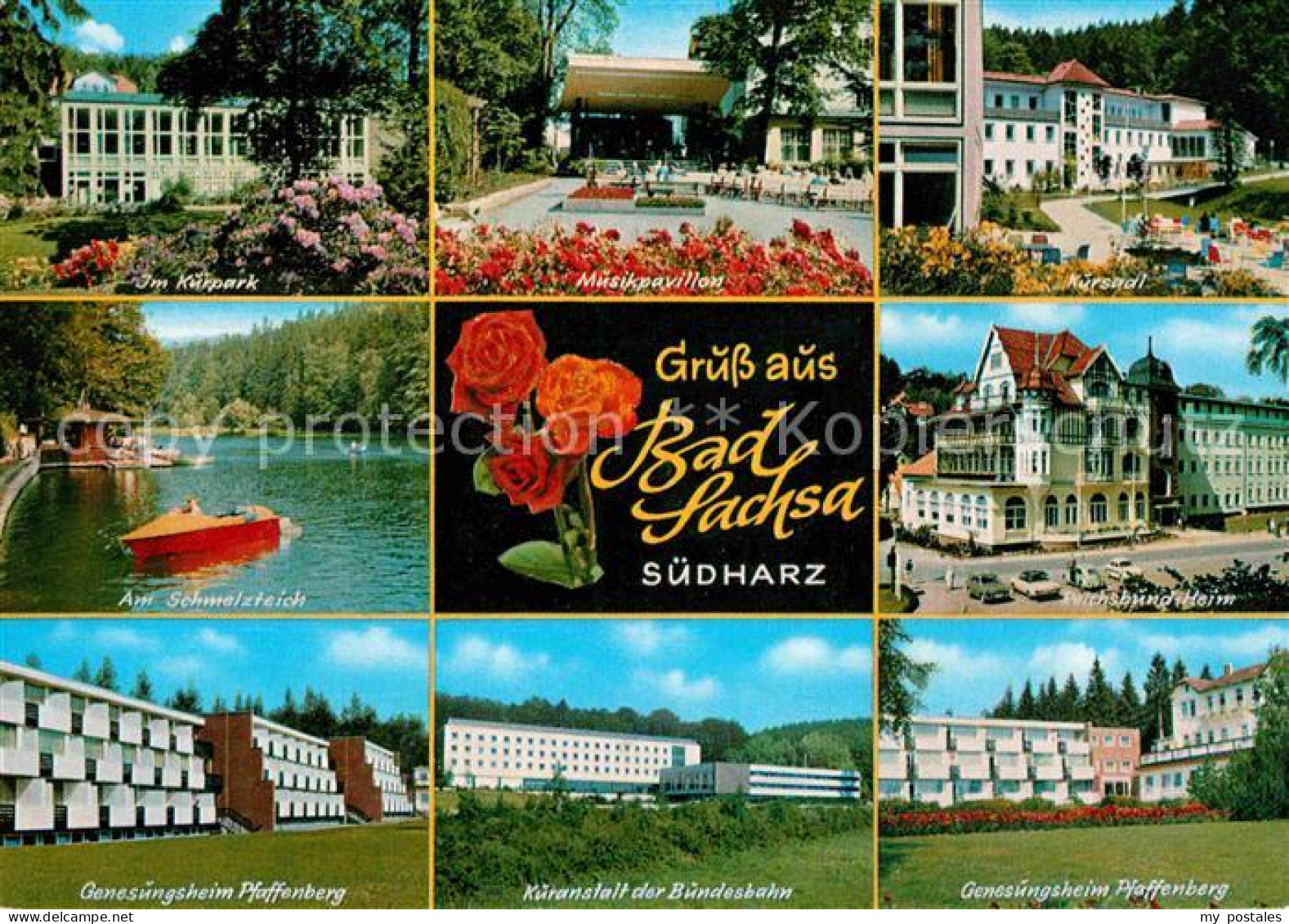 72770050 Bad Sachsa Harz Kurpark Schmelzteich Genesungsheim Pfaffenberg Kursaal  - Bad Sachsa