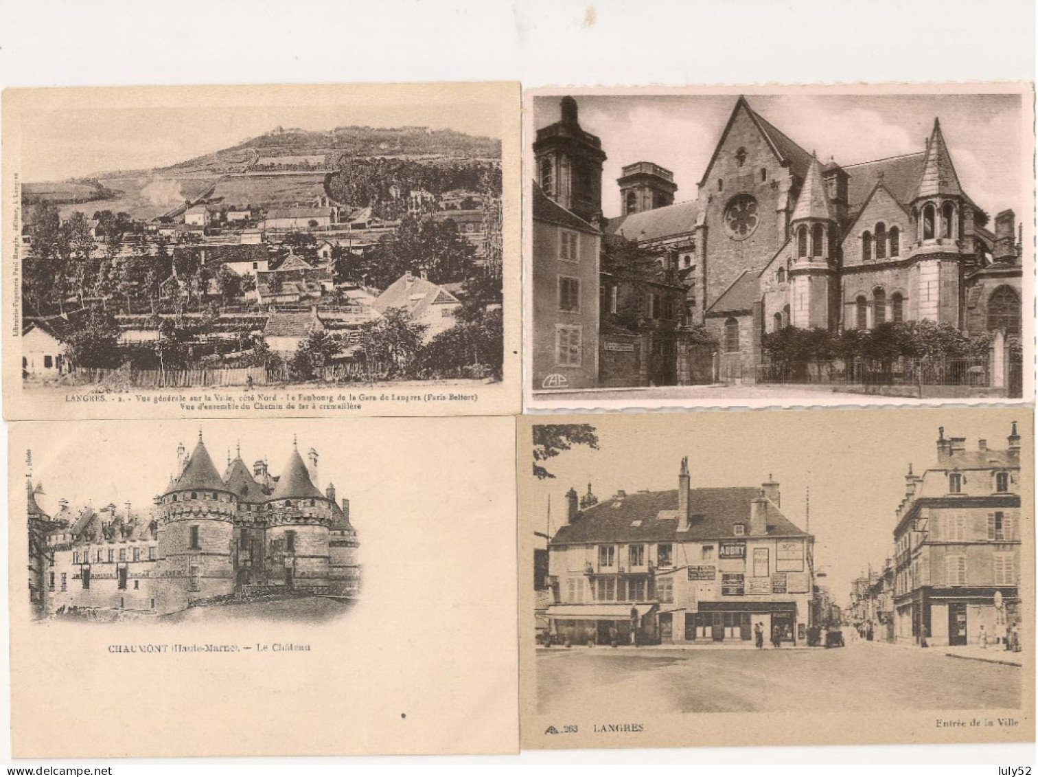 Langres Lot De 11 Cartes - Langres