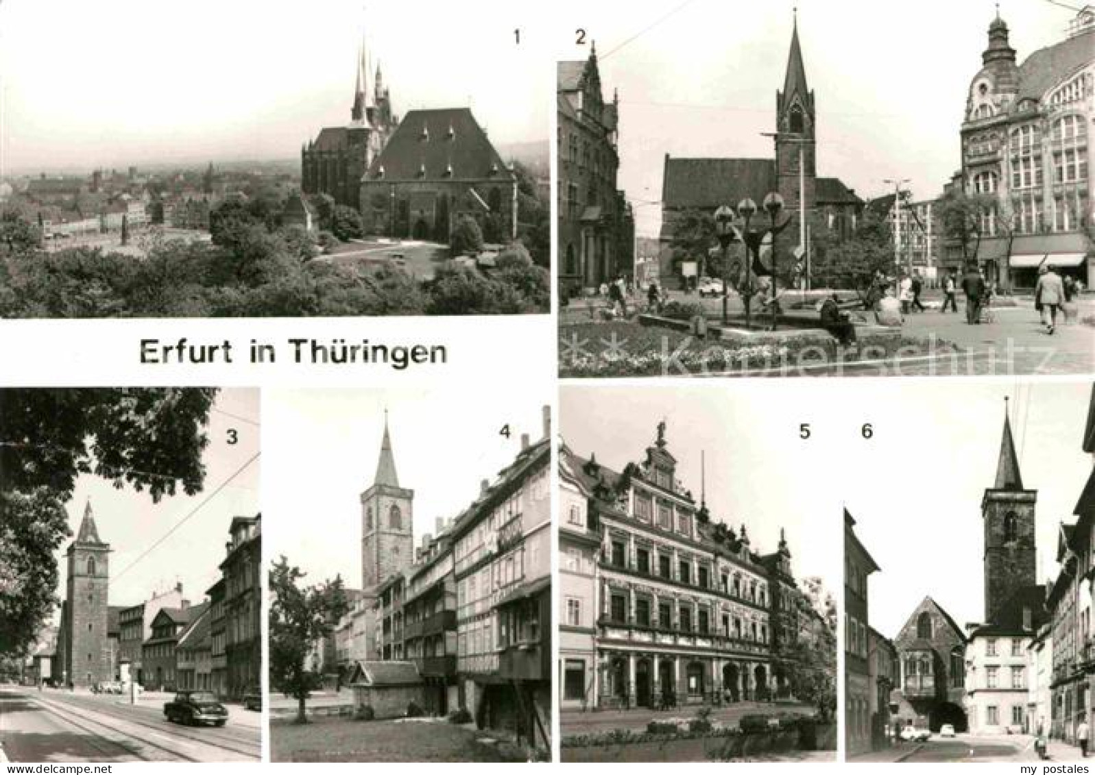 72769976 Erfurt Petersberg Severikirche Anger Andreasstrasse Kammbruecke Erfurt - Erfurt