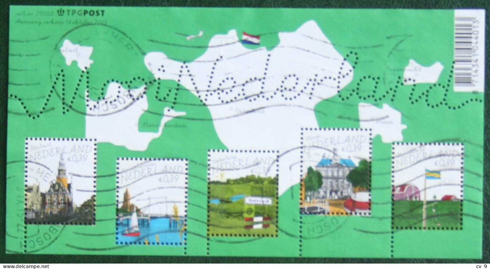 Verzamelblok Mooi Nederland (2) NVPH 2365 (Mi Block 92); 2005 Used Gebruikt Oblitere NEDERLAND NIEDERLANDE / NETHERLANDS - Used Stamps