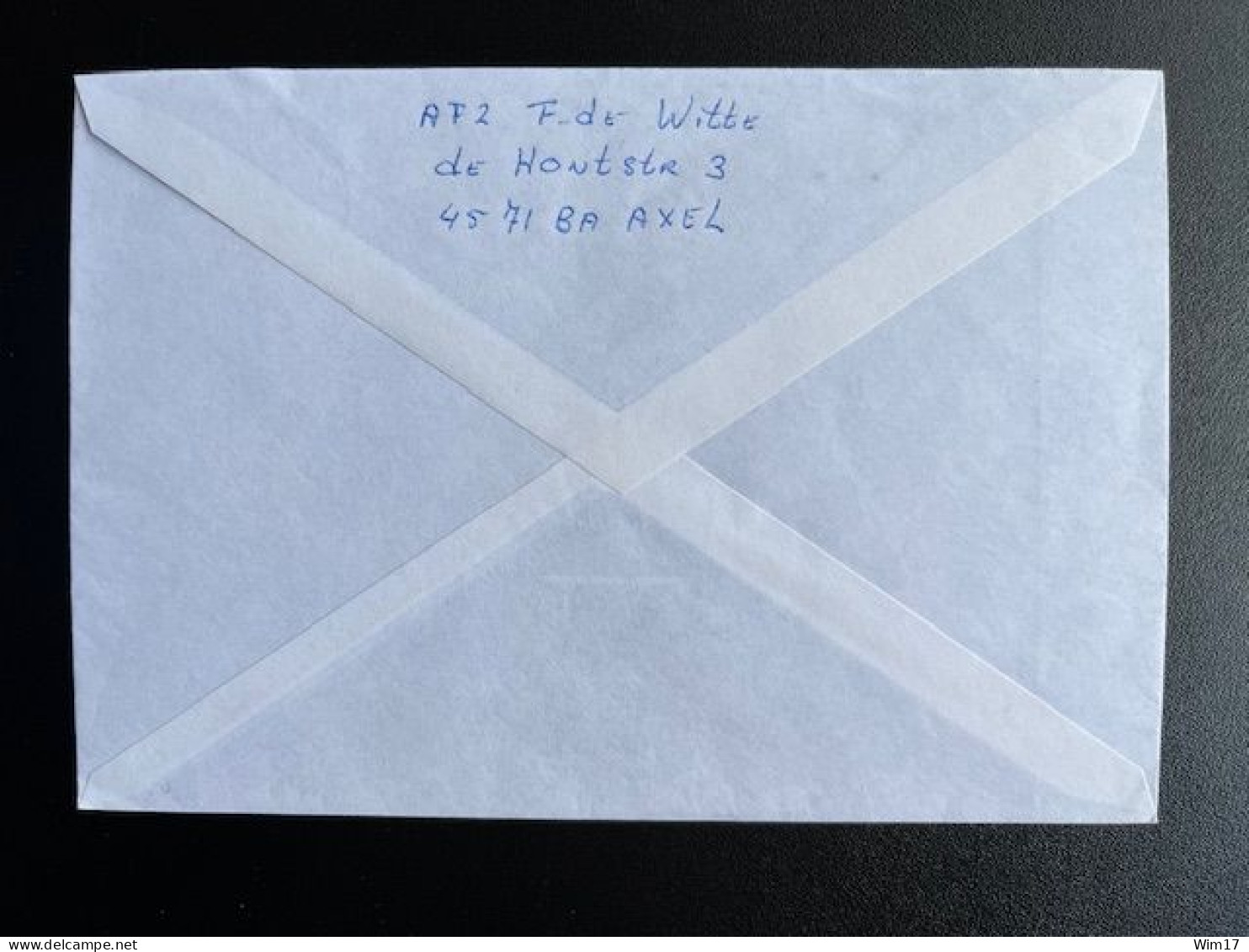 NETHERLANDS 1987 REGISTERED LETTER AXEL TO 'S GRAVENHAGE 15-09-1987 NEDERLAND AANGETEKEND - Briefe U. Dokumente