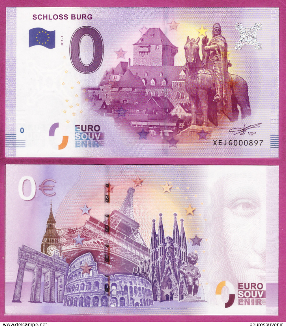 0-Euro XEJG 2017-1 SCHLOSS BURG - Privatentwürfe