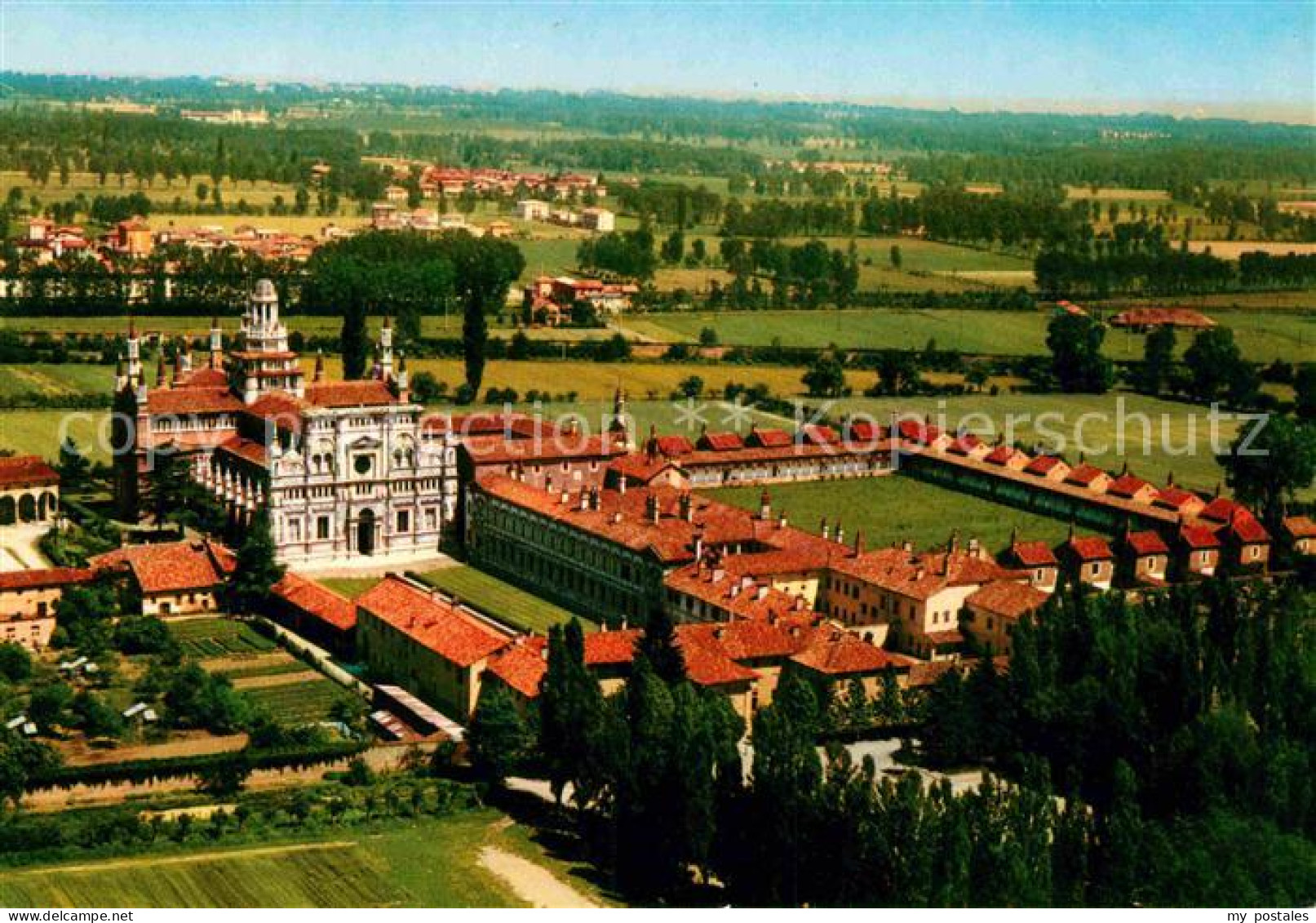 72769870 Certosa Di Pavia Fliegeraufnahme Italien - Autres & Non Classés