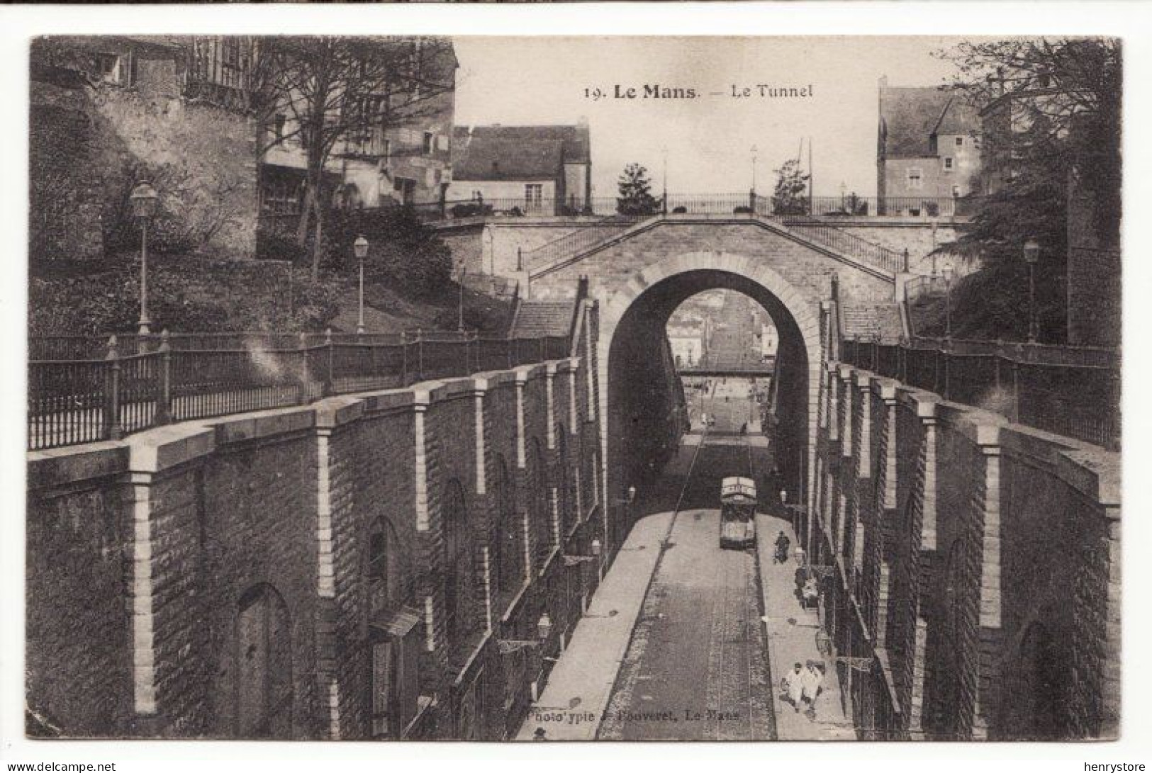 LE MANS : Le Tunnel, 1912 - Tram (F7959) - Le Mans