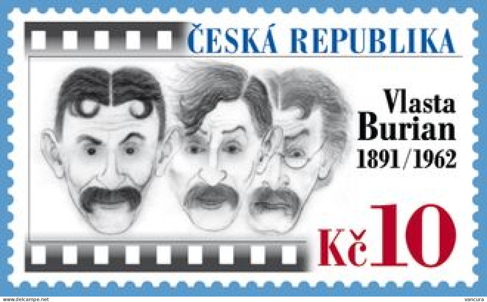 ** 678 Czech Republic Vlasta Burian, Entertainer, Pre-War Film Star 2011 - Acteurs