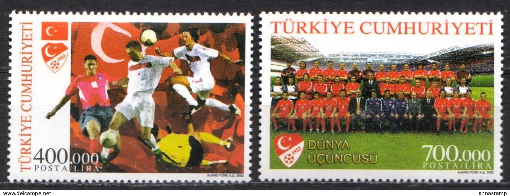 Turkey MNH Set - 2002 – South Korea / Japan