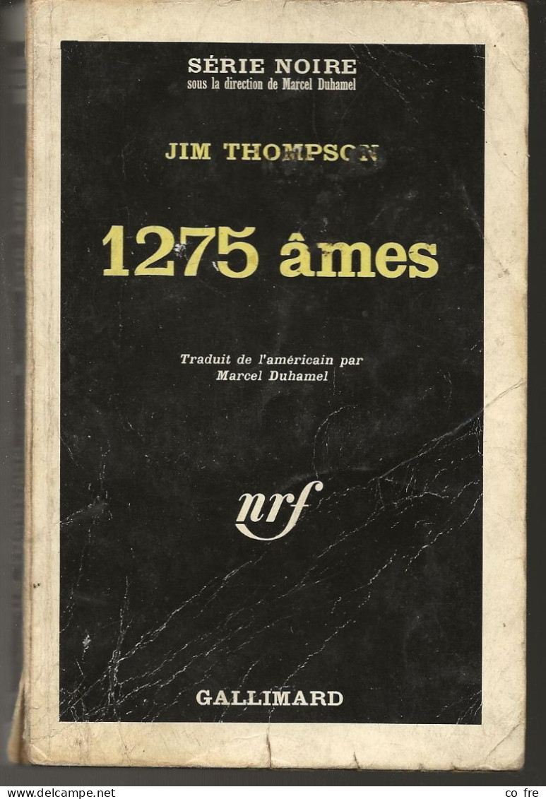 SÉRIE NOIRE, N°1000: "1275 âmes" Jim Thompson,  1ère édition Française 1966,  (voir Description) - Série Noire