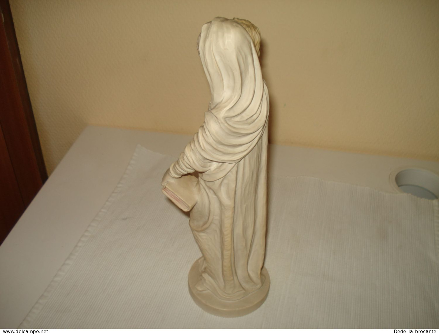 O20 / Statue Vierge à L'enfant  En Résine - ( Avec Poudre De Marbre ?? ) - H: 30 Cm - 1,6 Kg - TBE - Arte Religioso