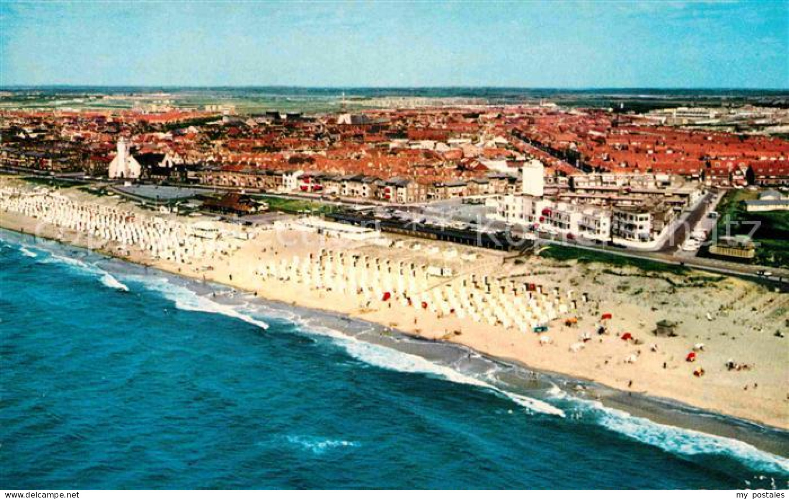 72769453 Katwijk Aan Zee Fliegeraufnahme Mit Strand Katwijk - Sonstige & Ohne Zuordnung