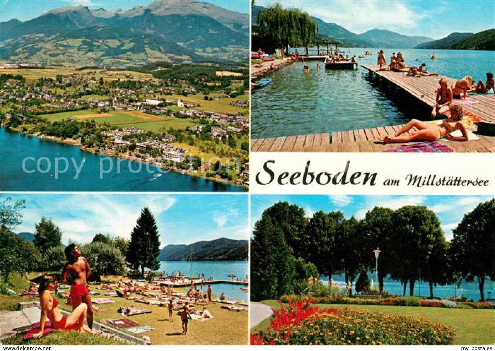 72769405 Seeboden Millstaettersee Fliegeraufnahme Strandbad Park Seeboden Millst - Other & Unclassified