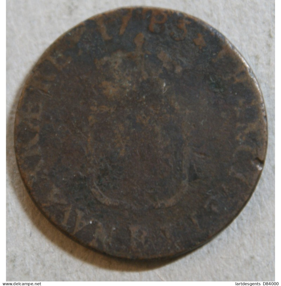 Louis XVI - 1/2 Sol 1785 B Rouen - 1774-1791 Lodewijjk XVI