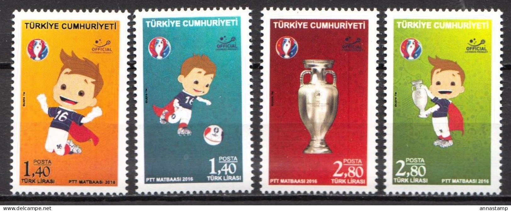 Turkey MNH Set - Europei Di Calcio (UEFA)