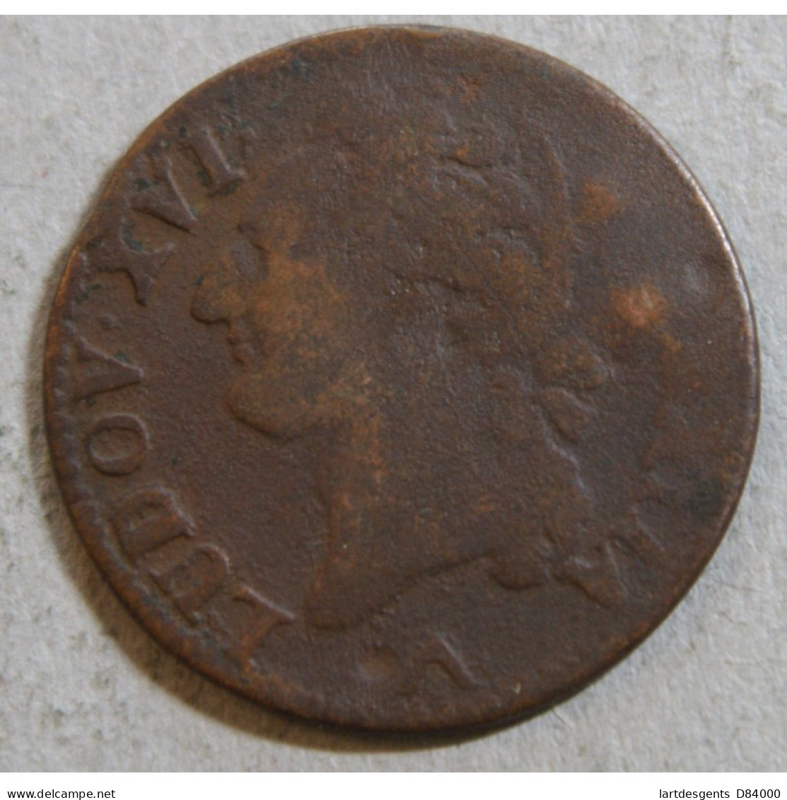 Louis XVI - 1/2 Sol 1781 W Lille Legère - 1774-1791 Ludwig XVI.