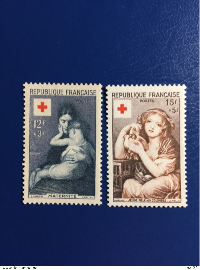 Croix Rouge 1954 N°1006/1007 Neuf Xx Gomme D'origine.cote 30.50. - Ungebraucht