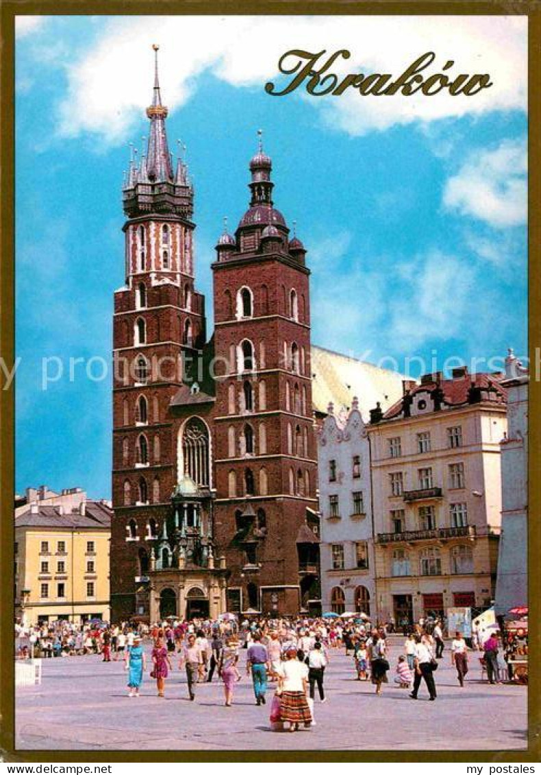 72769224 Krakow Krakau Rynek Glowny Kosciol Mariacki Marktplatz Kirche Krakow Kr - Poland