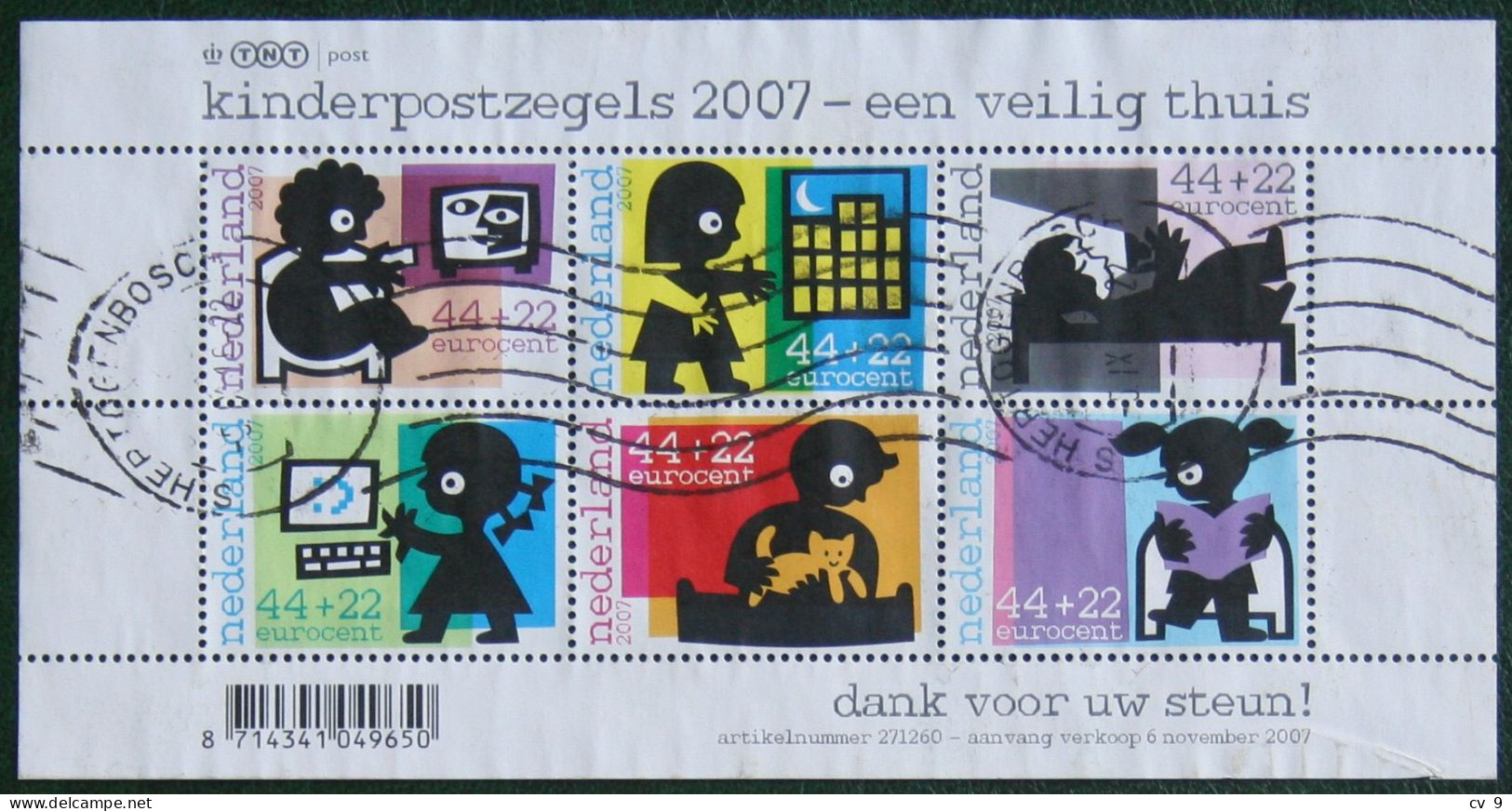 Blok Kinderzegels Child Welfare NVPH 2527  (Mi Block 108 2005 Used Gebruikt Oblitere NEDERLAND NIEDERLANDE / NETHERLANDS - Usati