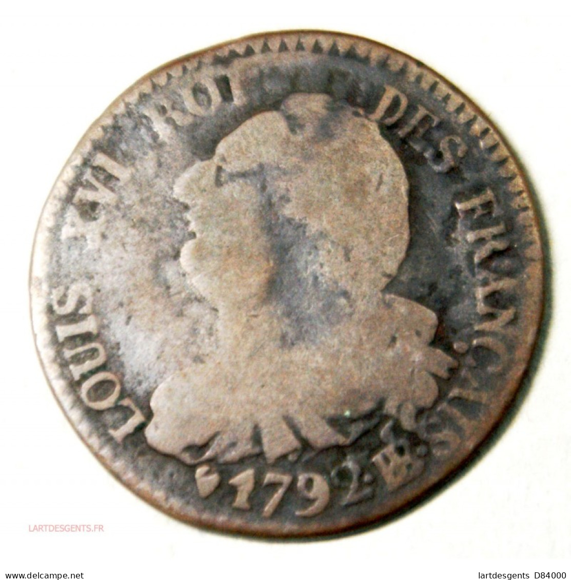 LOUIS XVI 6 Deniers 1792 BB Strasbourg TB - 1774-1791 Louis XVI