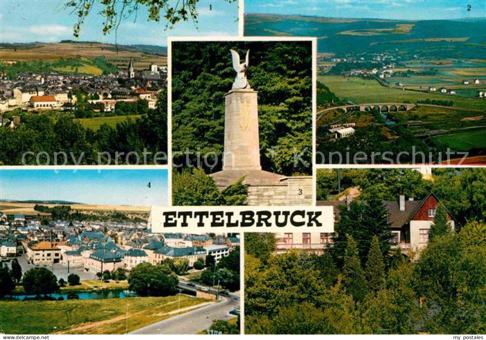 72769177 Ettelbruck Panorama Pont Sur La Sure Monument Patton Auberge De La Jeun - Andere & Zonder Classificatie