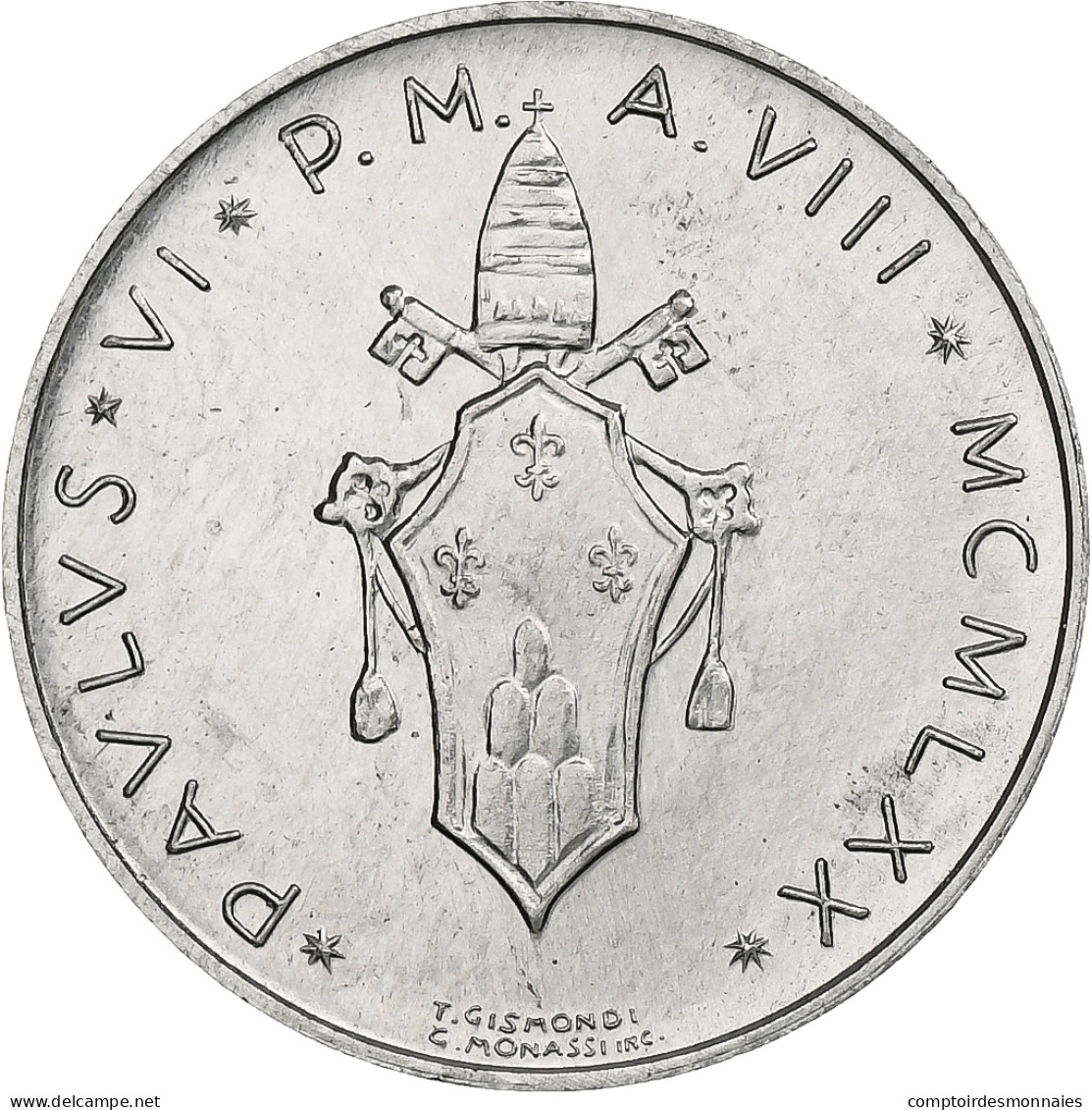 Vatican, Paul VI, 5 Lire, 1970 (Anno VIII), Rome, Aluminium, SPL+, KM:118 - Vaticaanstad