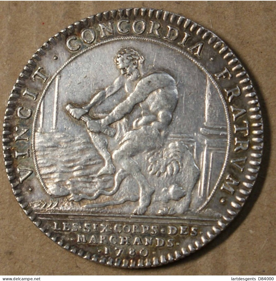 Jeton Louis XVI 1780 Les Six Corps De Marchands (3), LARTDESGENTS.FR - 1774-1791 Louis XVI