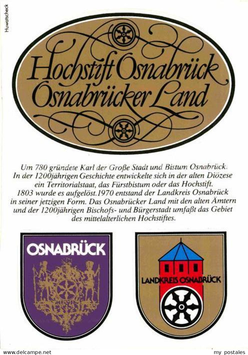 72768942 Osnabrueck Hochstift Osnabrueck Osnabruecker Land Wappen Geschichte Osn - Osnabrück