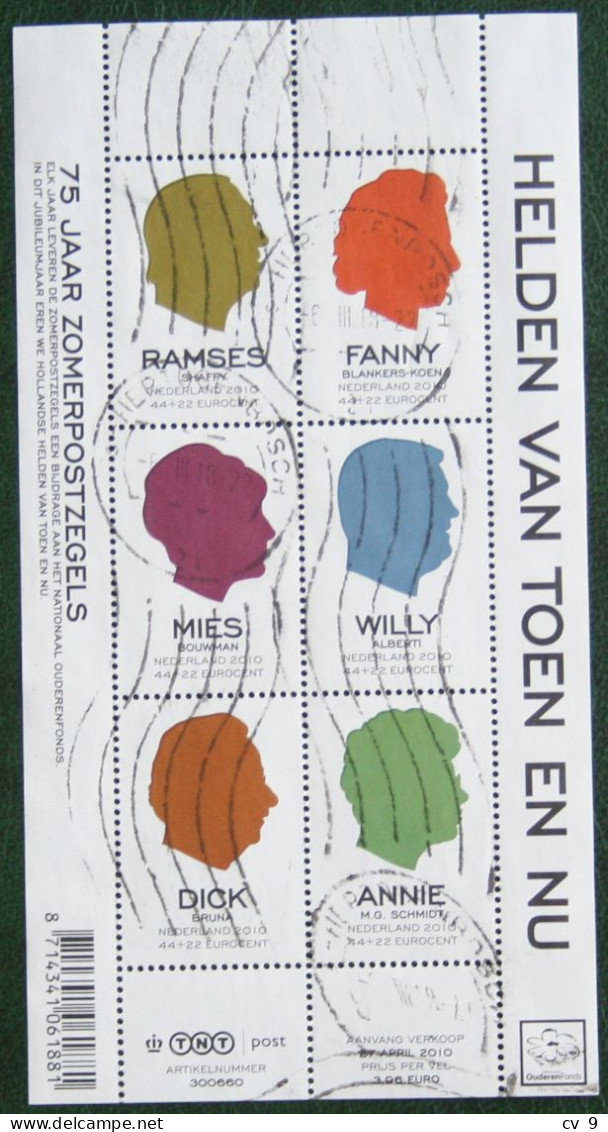 Zomerzegels; NVPH 2716 (Mi Block 126) 2010 Used Gebruikt Oblitere NEDERLAND NIEDERLANDE / NETHERLANDS - Oblitérés