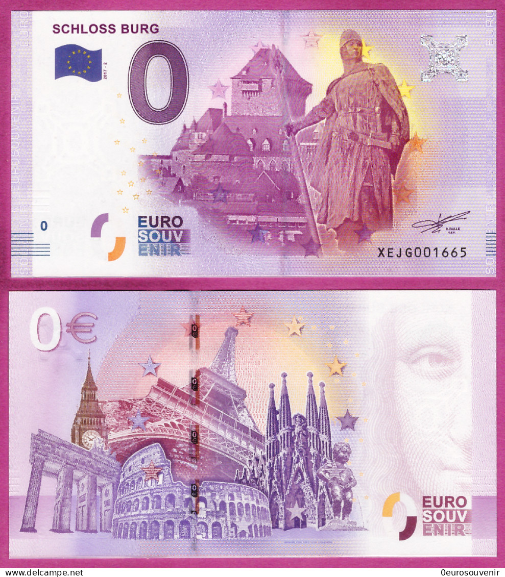 0-Euro XEJG 2017-2 SCHLOSS BURG - Privéproeven