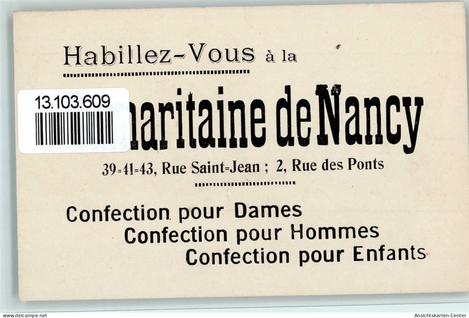 13103609 - Nancy - Autres & Non Classés
