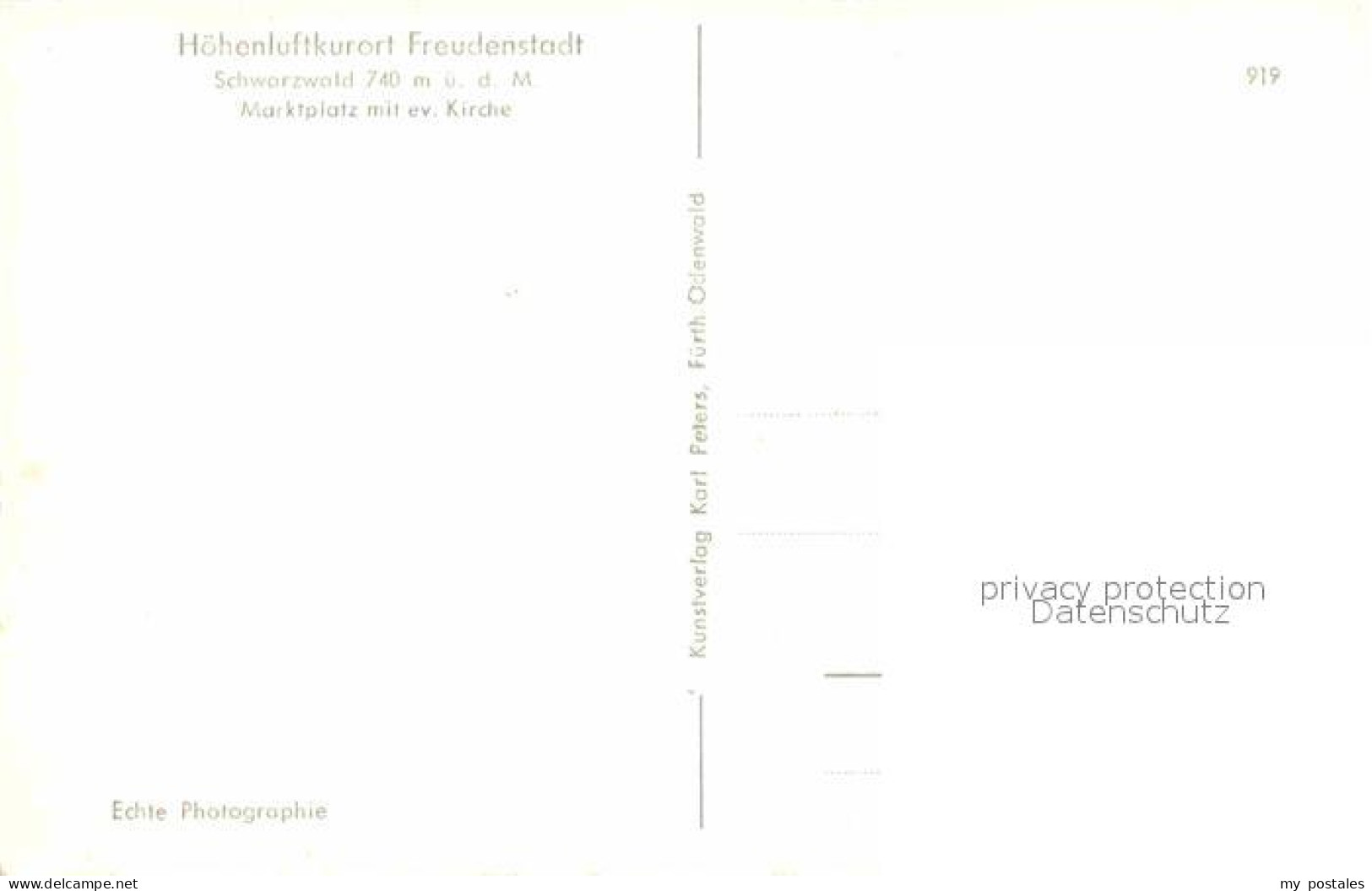 72767832 Freudenstadt Marktplatz Evangelische Kirche Freudenstadt - Freudenstadt