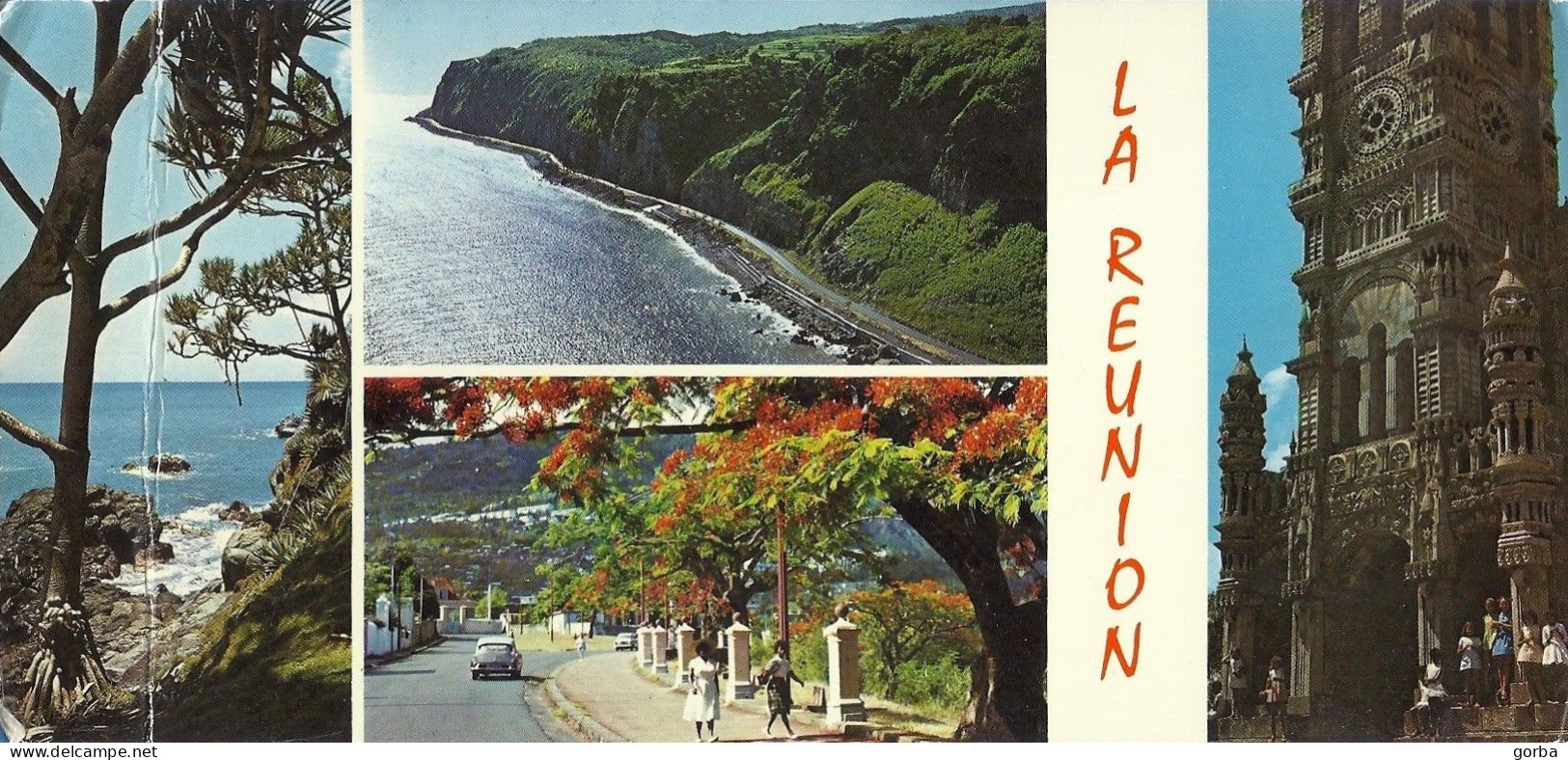 *Grande Carte CPM - 974 ILE DE LA REUNION - Multivue - Sonstige & Ohne Zuordnung