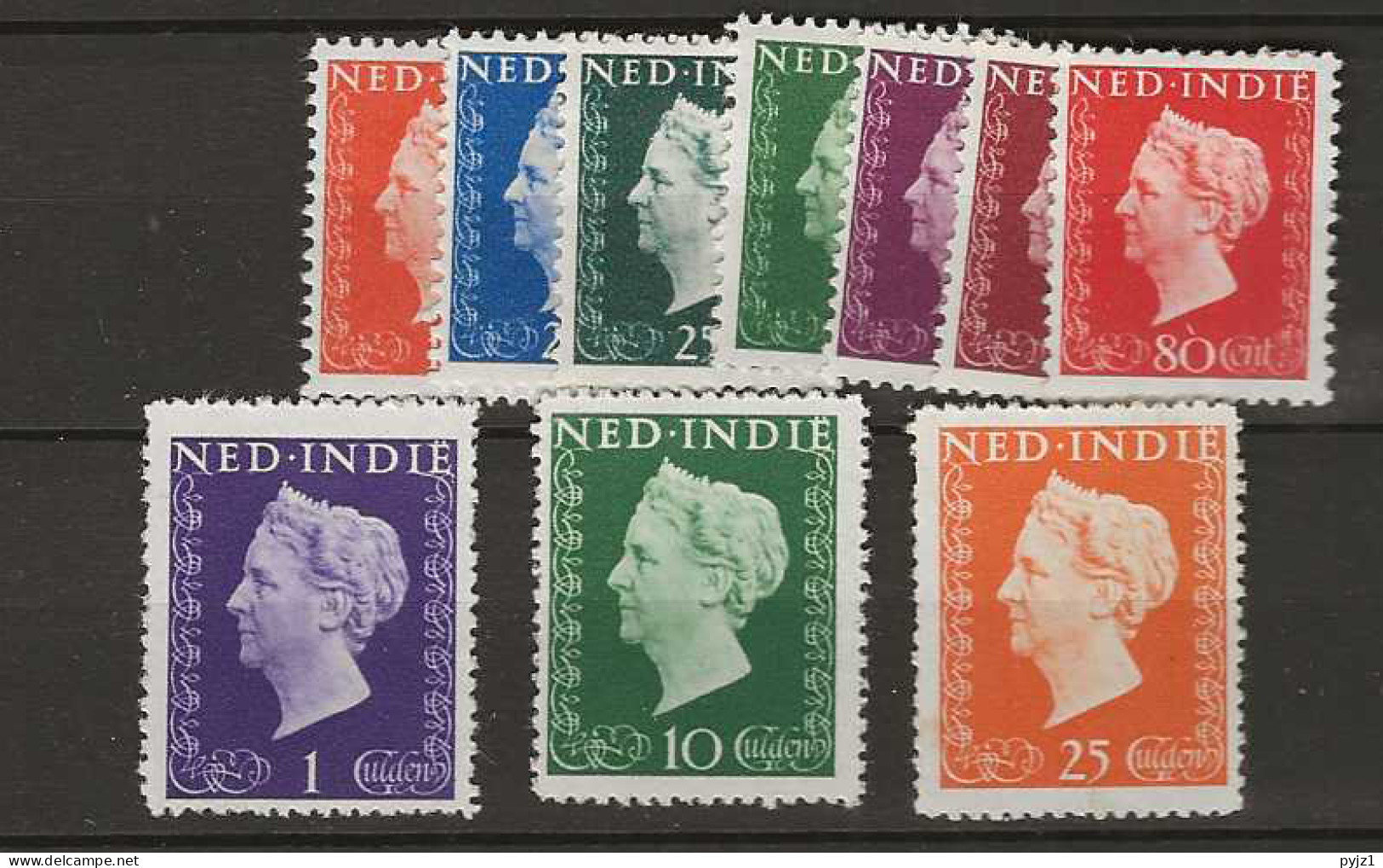 1947 MH Nederlands Indië NVPH 337-46 - Nederlands-Indië