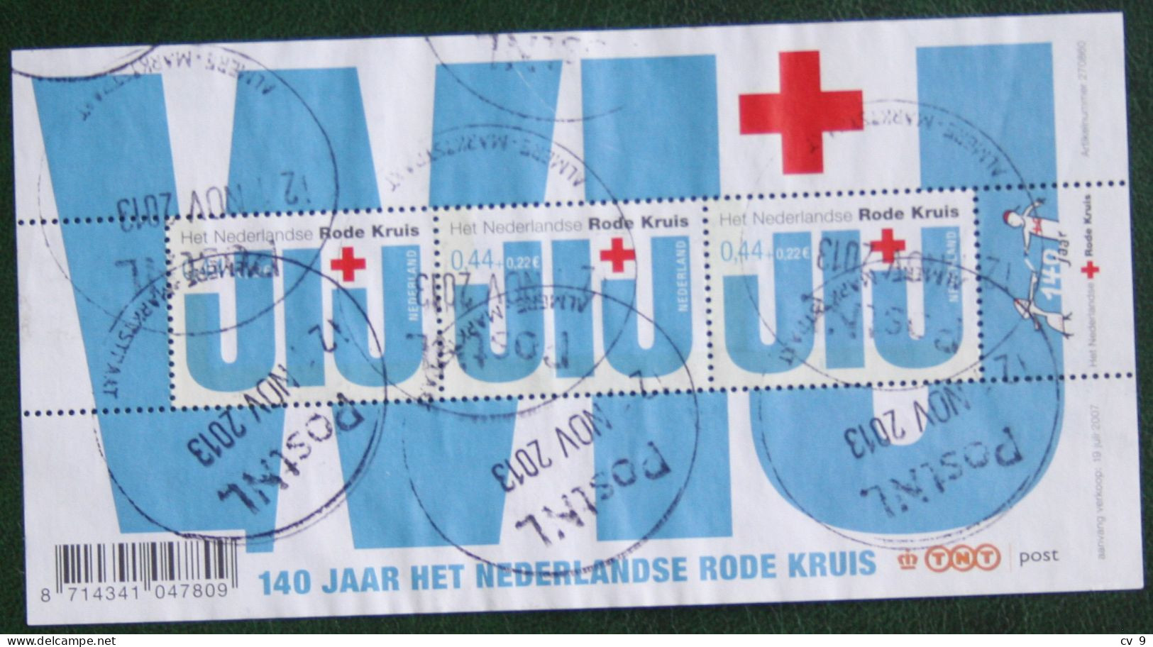 Rode Kruis Red Cross Rotes Kreuz NVPH 2512 (Mi Block 103) 2007 Gestempeld Used NEDERLAND NIEDERLANDE NETHERLANDS - Used Stamps