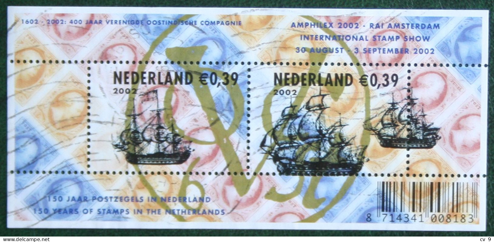 150 Jaar Postzegels In Nederland; NVPH 2103 (Mi Block 75); 2002 Gestempeld / USED NEDERLAND / NIEDERLANDE - Gebruikt
