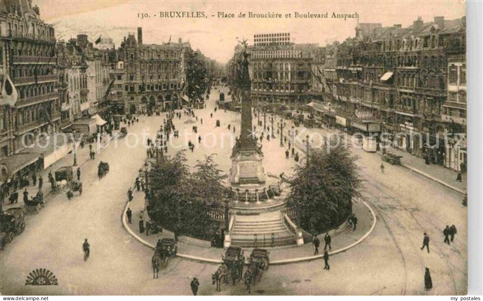 72767058 Bruxelles Bruessel Place De Brouckere Monument Boulevard Anspach  - Andere & Zonder Classificatie