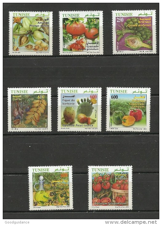 2010- Tunisia / Agricoltura Biologica In Tunisia / Serie Completa 8 Francobolli MNH ** - Tunisia