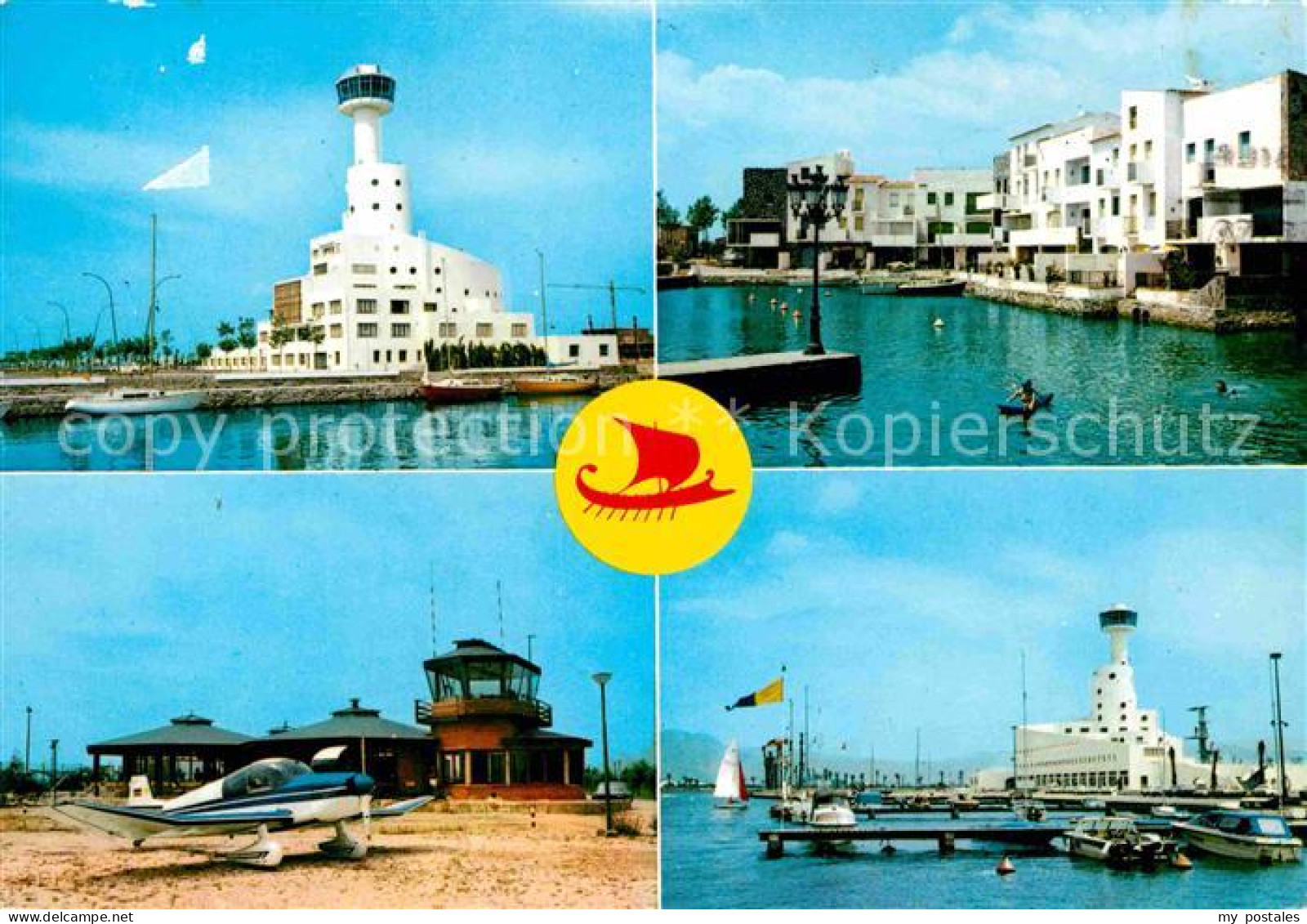 72766143 Ampuriabrava Wohngebiet Und Sportgebiet Hafen Flugzeug Ampuriabrava - Other & Unclassified