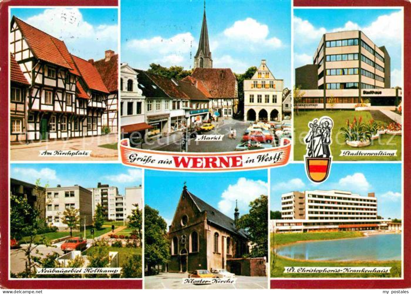 72765618 Werne Unna Kirchplatz Markt Holtkamp St. Christophorus-Krankenhaus Klos - Werne