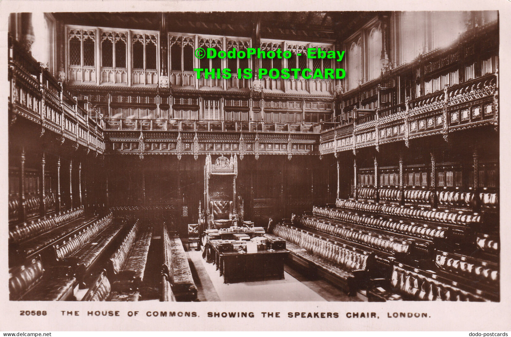 R384930 The House Of Commons Showing The Speakers Chair London. 20588. W. H. Smi - Altri & Non Classificati