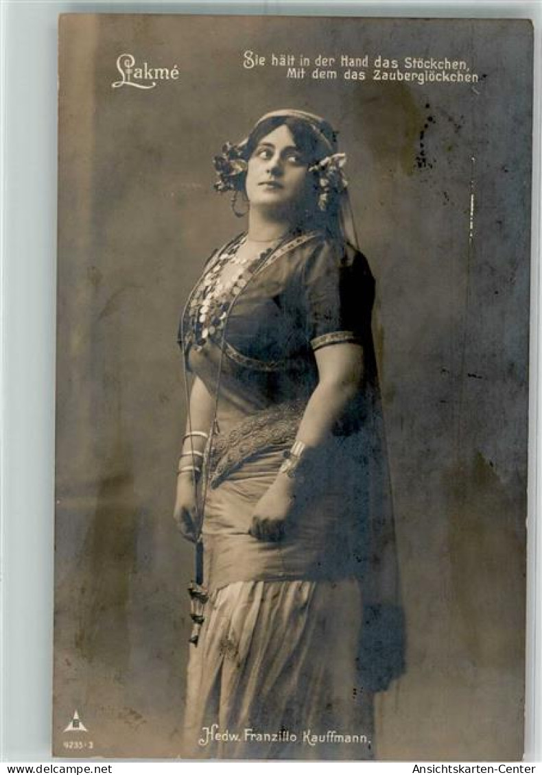 39738909 - Hedwig Franzillo Kauffmann In Lakme Von Leo Delibes PH 4235-3 - Singers & Musicians