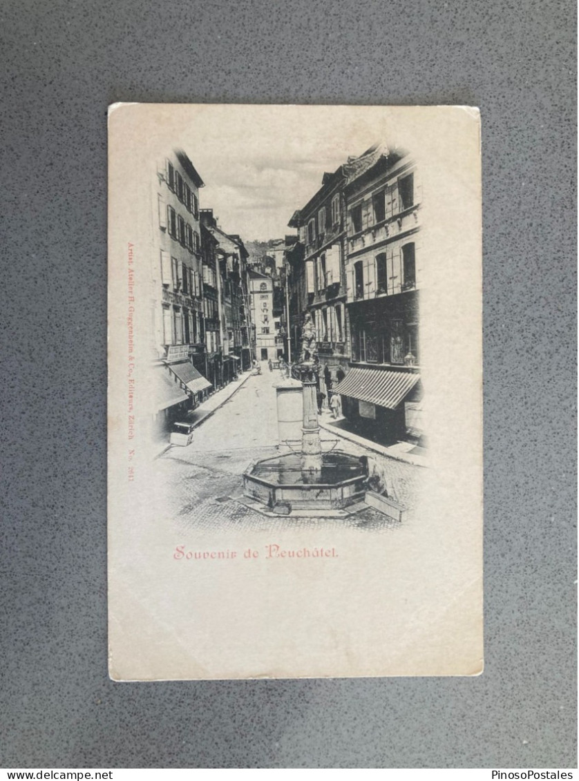 Souvenir De Neuchatel Carte Postale Postcard - Other & Unclassified
