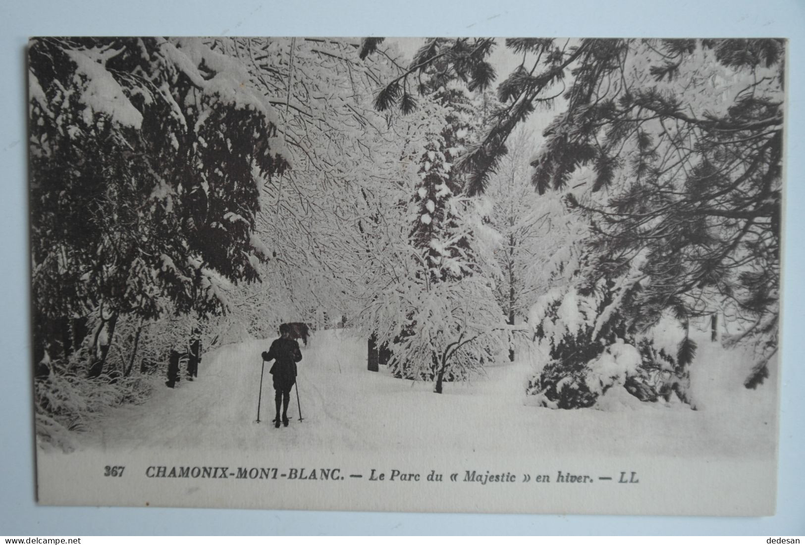 Cpa CHAMONIX MONT BLANC Le Parc Du Majestic En Hiver - NOUF10 - Chamonix-Mont-Blanc