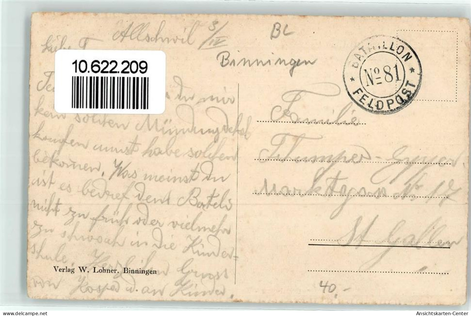 10622209 - Binningen - Autres & Non Classés