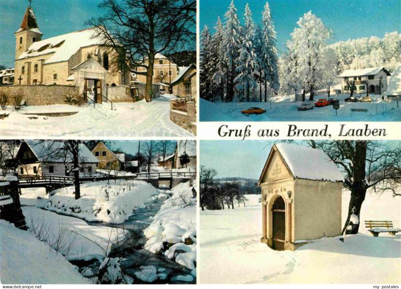 72765222 Brand-Laaben Ortsansicht Mit Kirche Winterpanorama Brand-Laaben - Autres & Non Classés