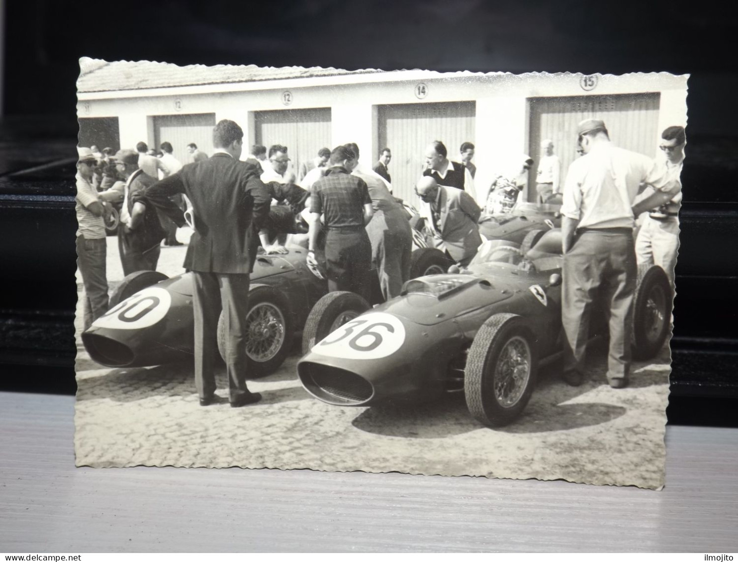 PHOTO FOTOGRAFIA AUTODROMO MONZA FERRARI DINO 426 ?? PHIL HILL ?? CIRCUITO N 36 BOX - Auto's